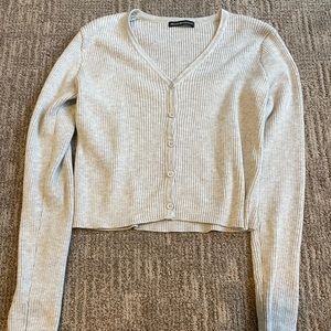 Brandy Melville grey cardigan top